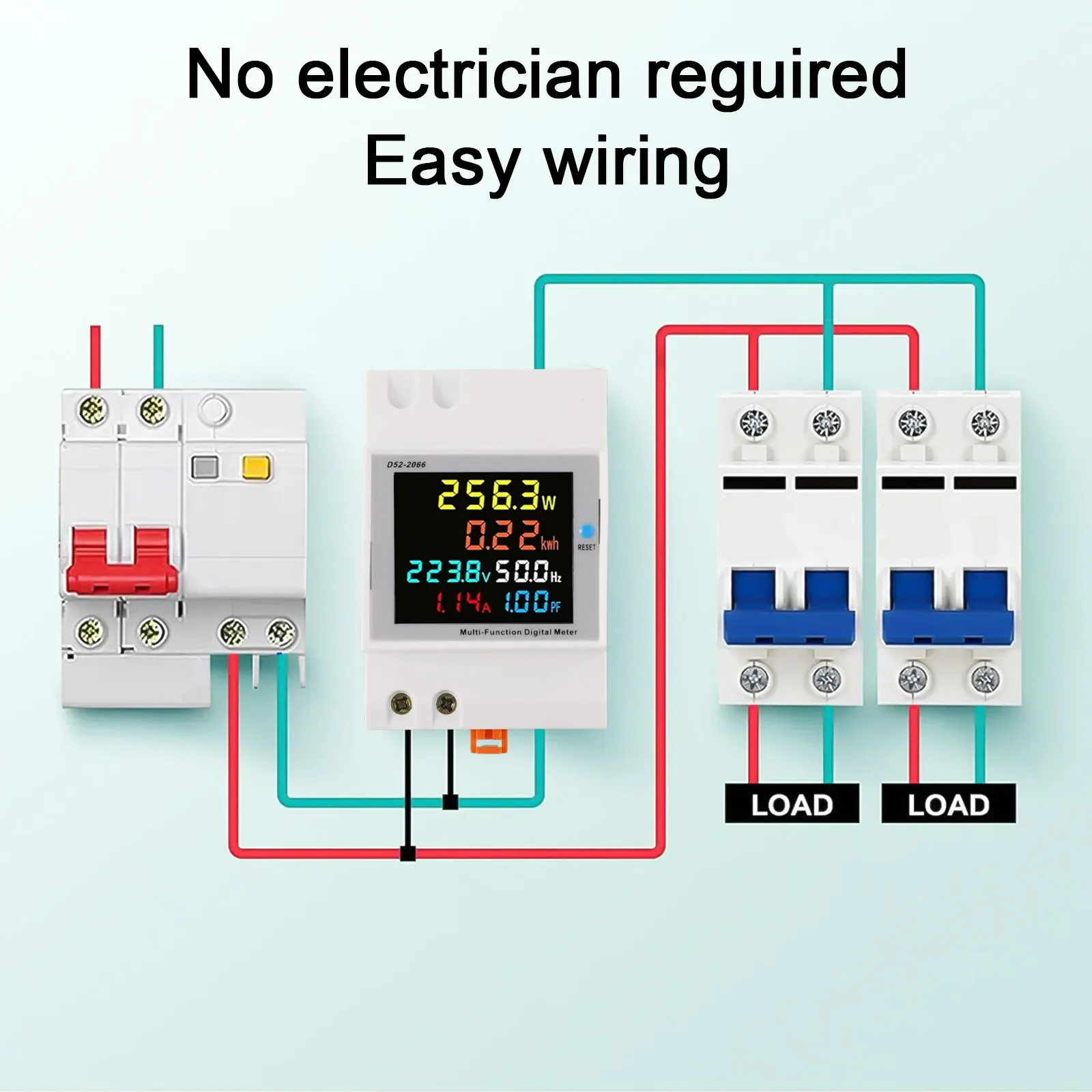 

Инновационные технологии в компактной форме Многофункциональный счетчик электроэнергии отображает четкие необходимое измерения