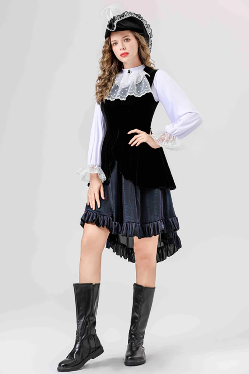 Costume de Pirate des caraïbes pour adultes, jupe d'université, rôle de Pirate, vêtements de spectacle Plang, tenue de Pirate pour femmes, Costume de scène