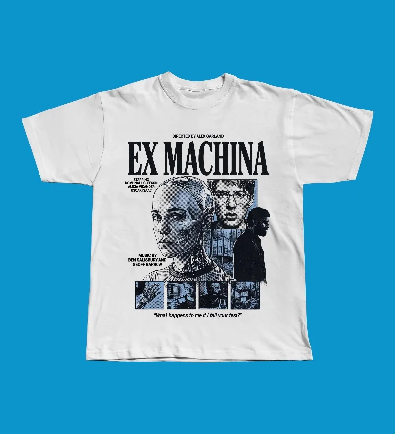 Ex Machina Movie Graphic Tee | Ava AI Sci-Fi Film T-Shirt Four season popular unisex cotton T-shirt