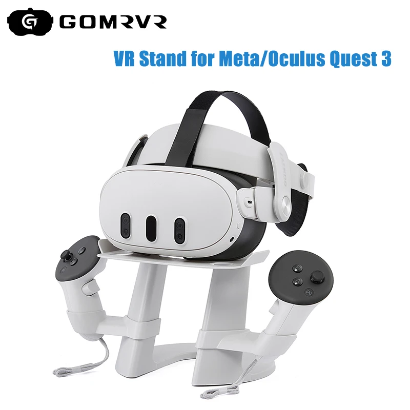 Gomrvr Vr Headset Houder Vr Accessoires Voor Meta Quest 3 Stand Display Houder Mount Station Ruimtebesparing Voor Quest 3 Accessoires