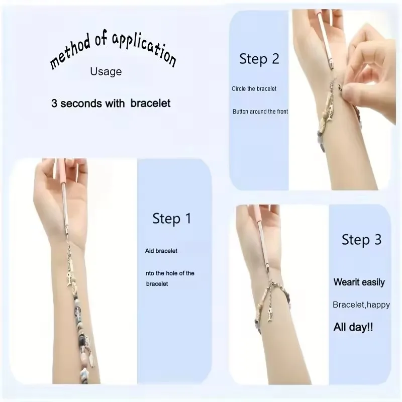 Help Wear Bracelet Tool Partner Jewelry Helper Fastening Aid Quickly Unfasten Hooking Equipment Pliers Clasps Ties Zipper Craft
