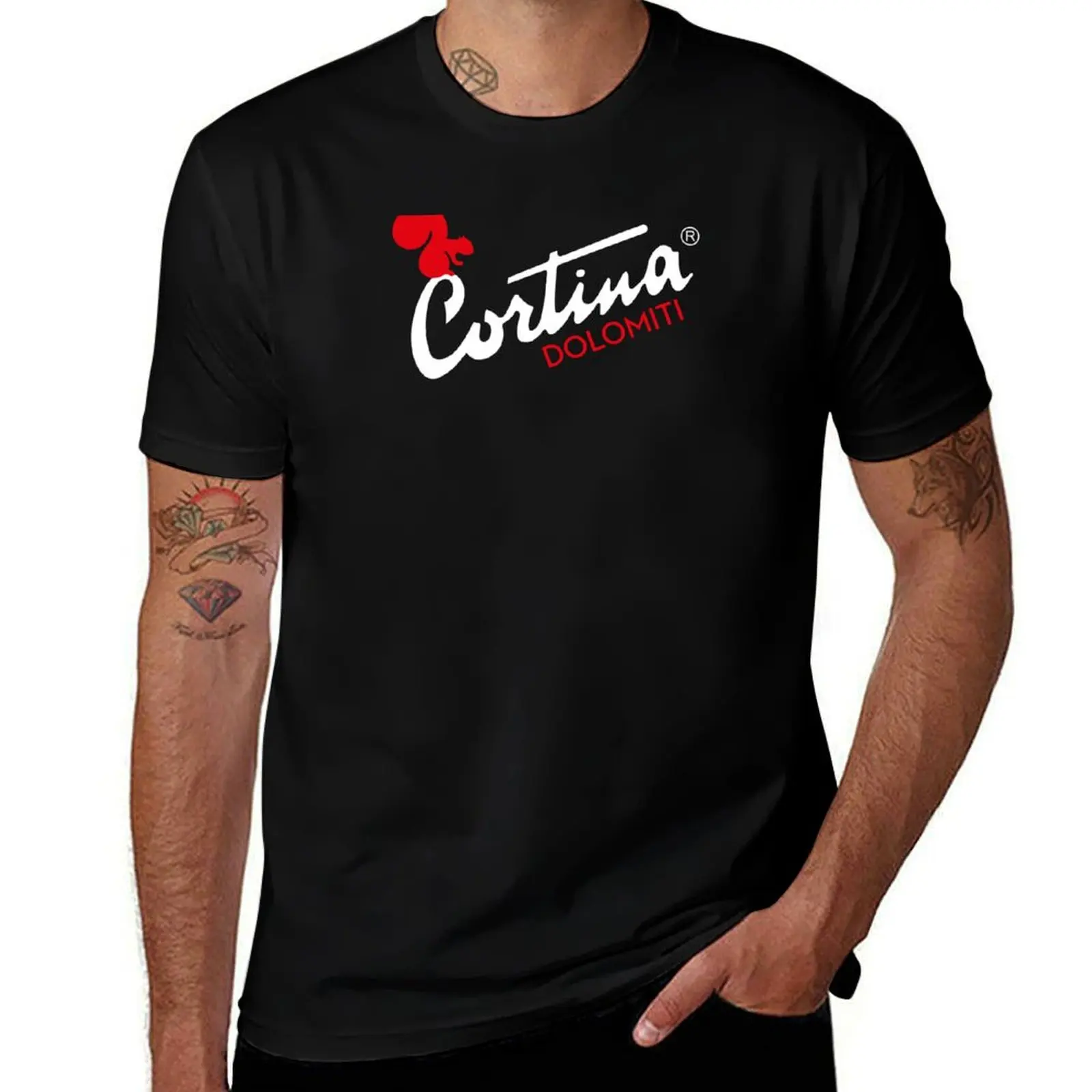 

Love Italian Skiing Cortina Dolomiti Italia T-Shirt Casual Holiday Short Sleeve Tee