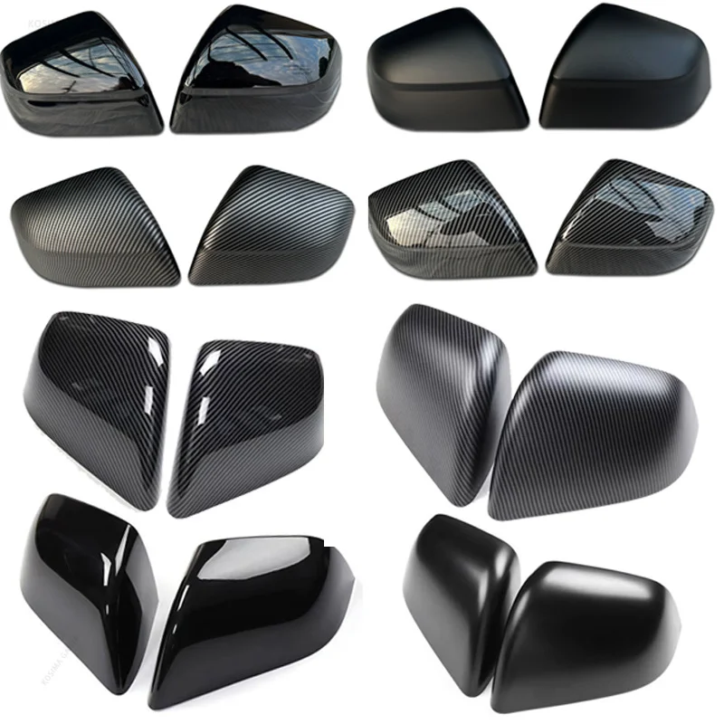 Auto-Rückspiegelabdeckung für Tesla Model Y Juniper 25-26 Model 3/Y ABS Carbonfaser Dekorative Schale Auto-Rückspiegelabdeckung Teile – Detail 6