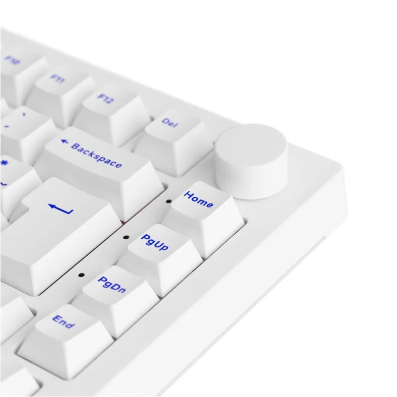 Akko 5075B Plus Blue on White 75% ISO-DE Layout Mechanical Gaming Keyboard Hot-swapple Multi-Modes 2.4GHz /USB Type-C/BT 5.0