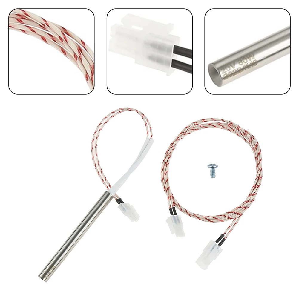For D2 HOT ROD KIT0255 Easy Installation DC12V Ignition Rod Red Easy Installation Ignition Rod Heat Resistant Quick Start-Up