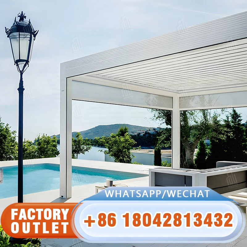 

Настраиваемая беседка с множеством функций для европейских садов. Креативная уличная конструкция для клиентов на конце B.