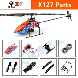 Wltoys XK K127 V911S RC Helicopter Accessories Head Canopy Receiver Board Blade Tail Motor Rotor Servo For K127 V911S Parts