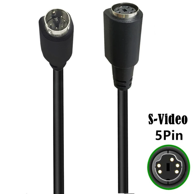 S Video kabel 5Pin laki-laki ke laki-laki mini DIN 5 jarum S garis Video memastikan pengalaman pendengaran yang jelas dan halus