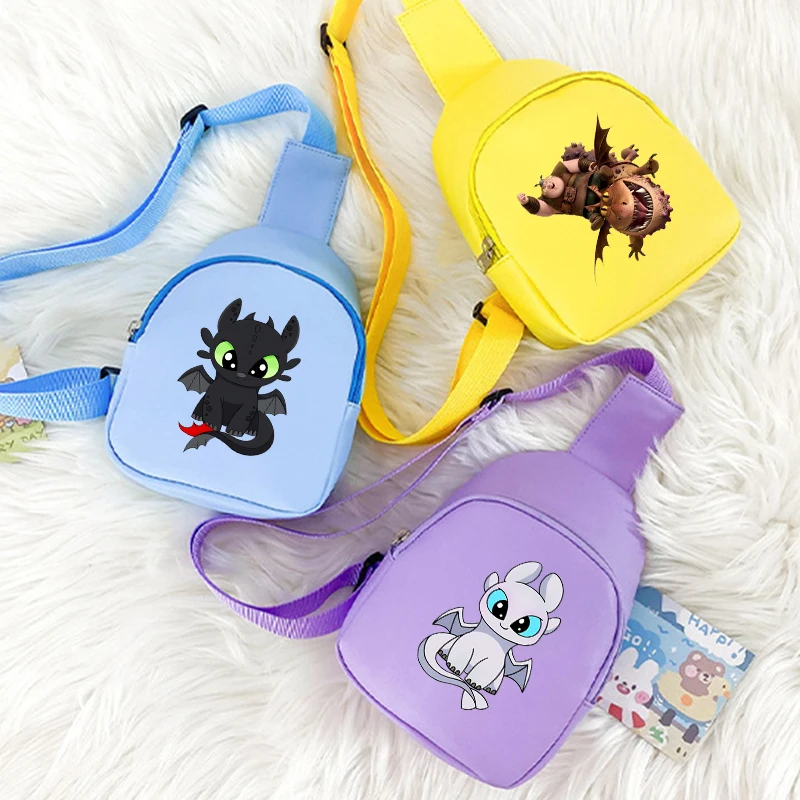 

Toothless Series Shoulder Crossbody Bag Hot Movies Chest Bags Small Cute Candy Wallet Storager Pouch Funny Birthday Gifts