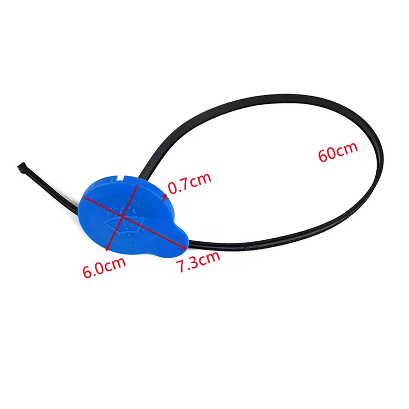 1 قطعة 7.3*6*0.7 سنتيمتر ممسحة خزان السوائل الأنظف غطاء ، 61 سنتيمتر حبل اكسسوارات السيارات 28913-JD00A ، لنيسان قاشقاي J10 J11 2007-2019