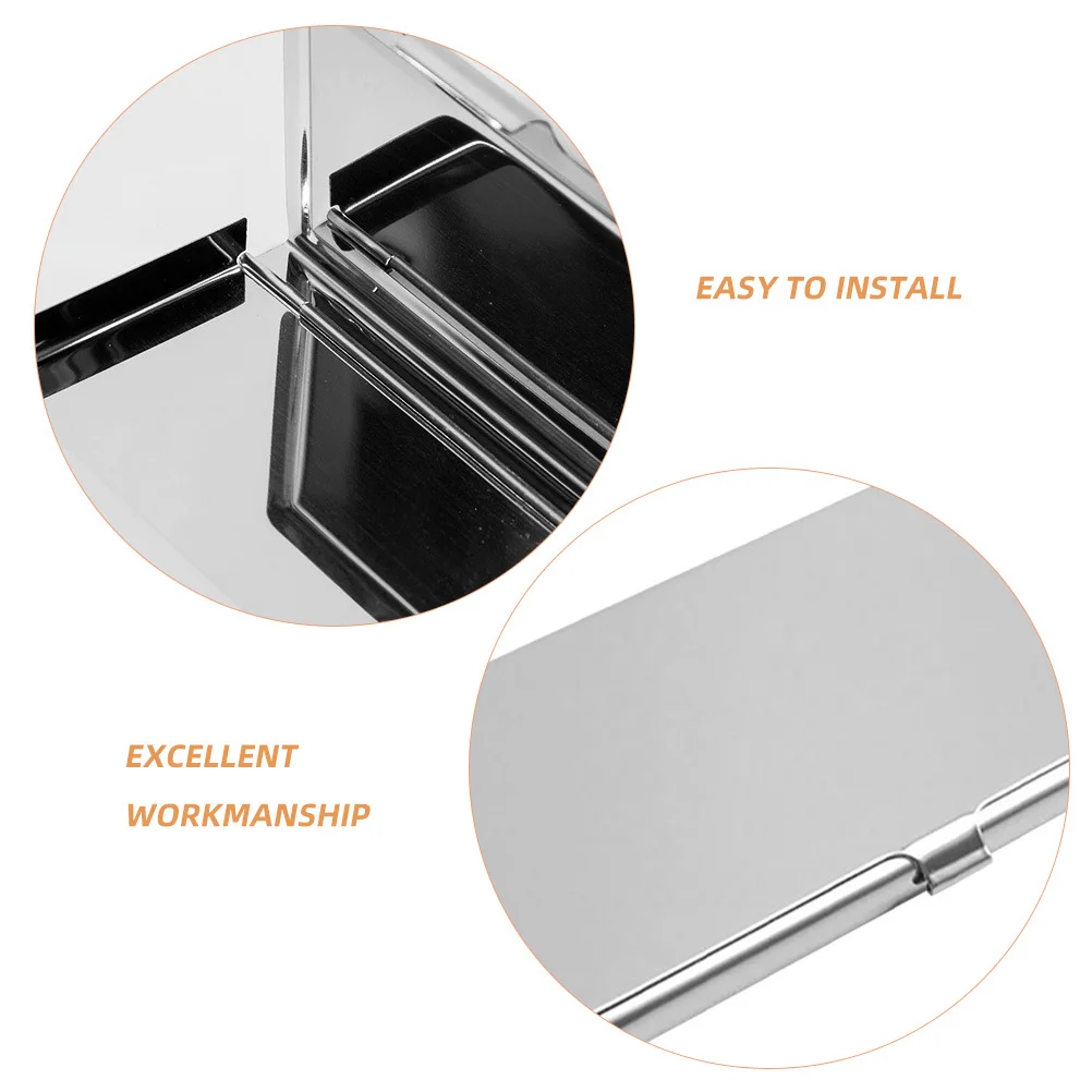 3 قطعة حامل الأعمال الفولاذ المقاوم للصدأ سليم حافظة اسم معدنية للرجال النساء المحمولة بطاقة الائتمان الناقل المحفظة المنظم خمر