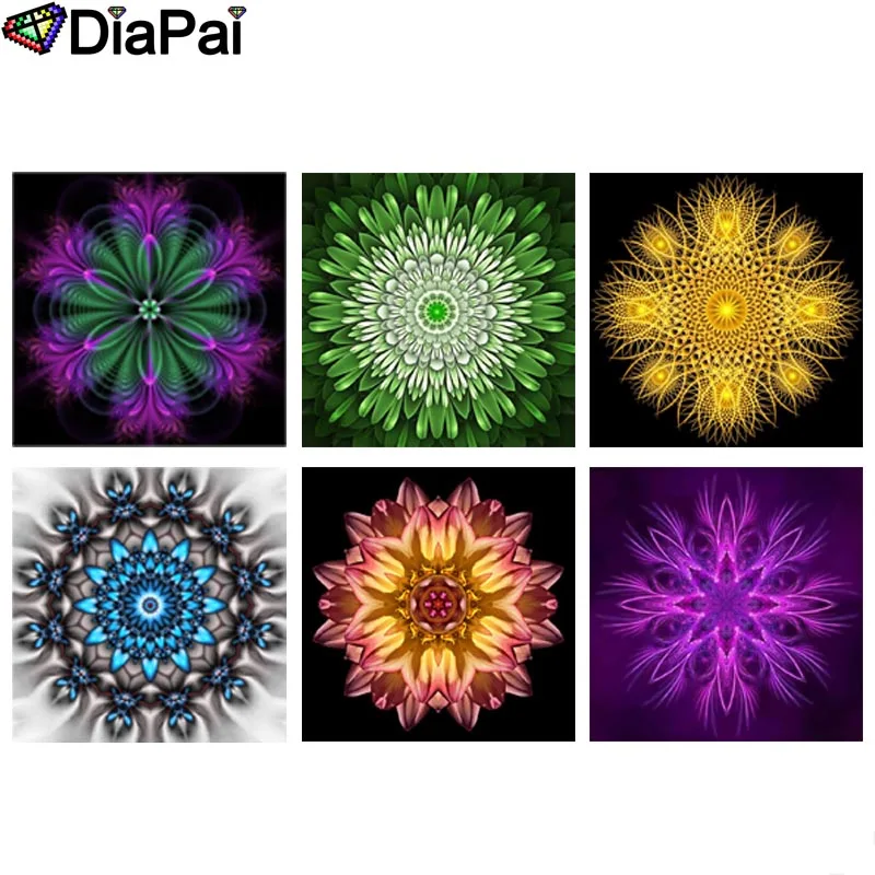 

DIAPAI Diamond Painting 5D DIY Full Square/Round Drill "Religious Mandala" 3D Embroidery Cross Stitch 5D Decor Gift