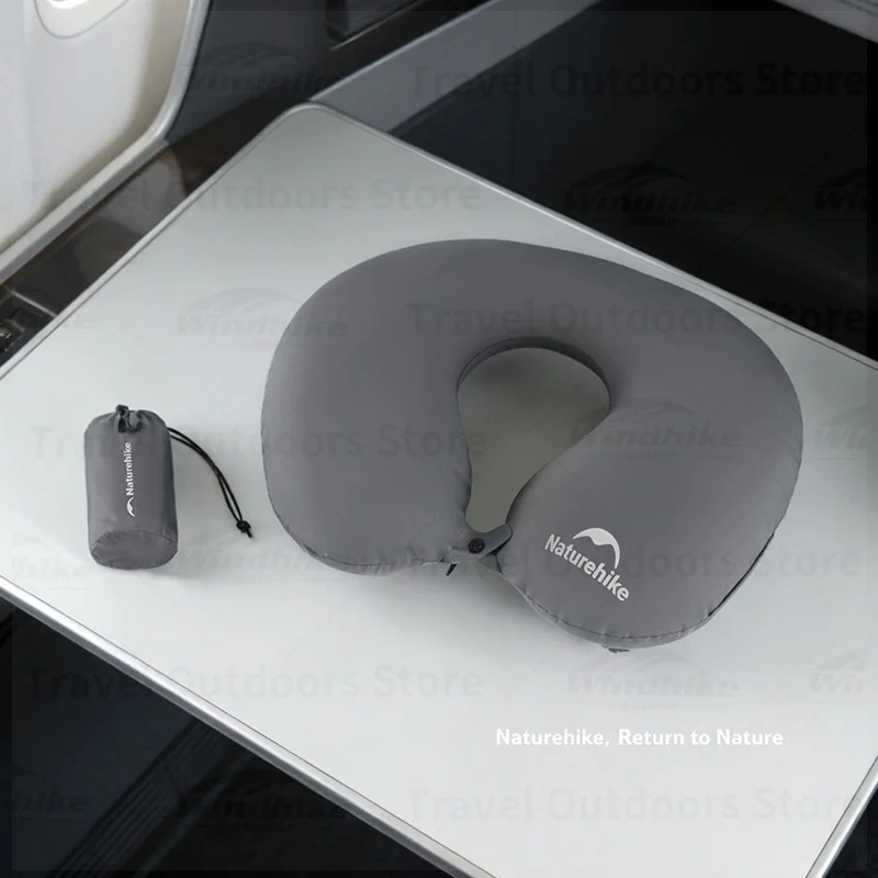 Naturehike TPU Inflatable Portable Neck Pillow Stored Self Filled Suitable Outdoor Travel Business Camping Airplane Car Nap Neck
