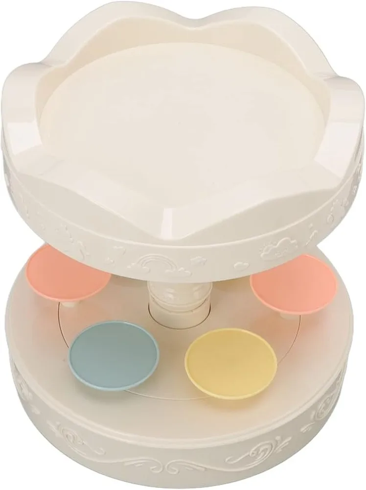 Carousel Cake Stand Rotating Dessert Stand Revolving Sushi Machine Birthday Party Cake Holder
