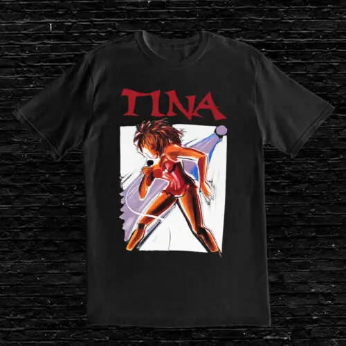 Tina Turner 'Live' T-Shirt. Vintage/Retro style.