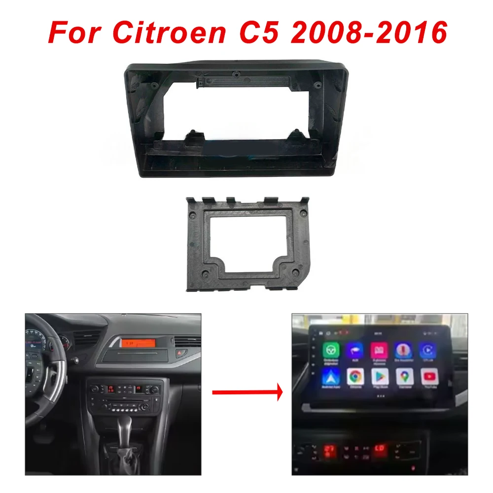 

10,1-дюймовая автомобильная рама, адаптер для фасции, Android-радио, комплект панели приборной панели для Citroen C5 2008-2016