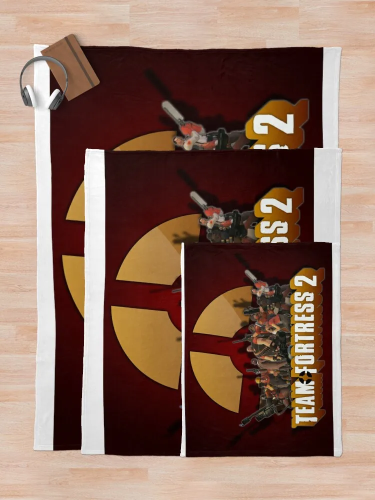 Team Fortress 2 Game Logo Throw Blanket Soft Plaid Sofa Throw blankets and throws Blankets