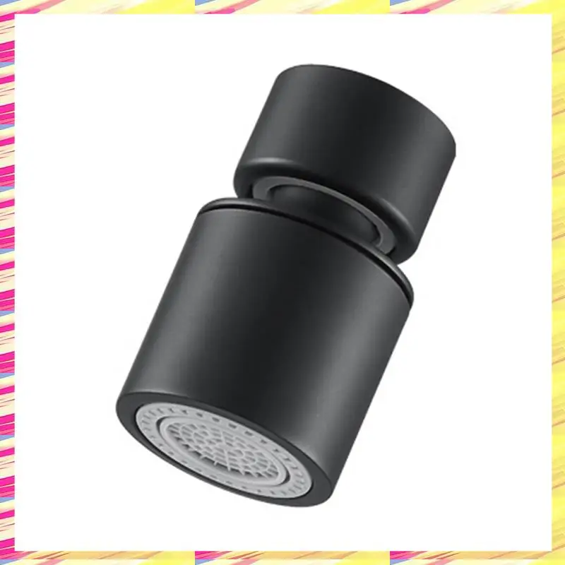 

ABJJ кухонный смеситель с распылительной головкой, фильтр, регулируемый поворотный кран с откидной крышкой, насадка-барботер, смеситель для кухонной мойки, прочный черный A