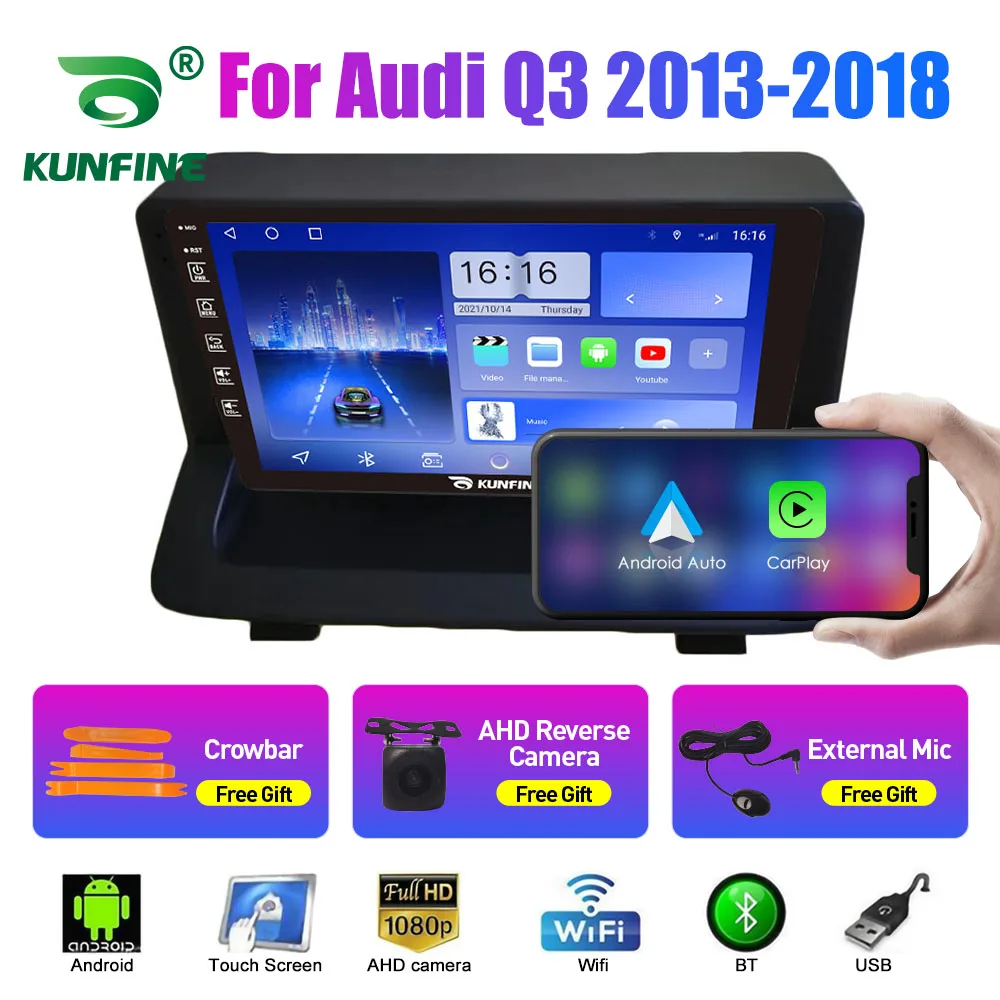 Car Radio For Audi Q3 2013-18 2Din Android Octa Core Car Stereo DVD GPS Navigation Player Multimedia Android Auto Carplay 