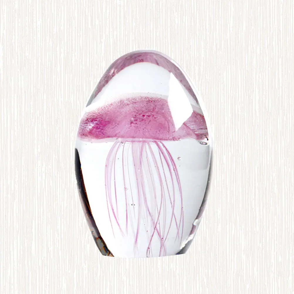 

1Pcs Artificial Crystal Jellyfish Ball Lamp Pink Noctilucence Decorative Light Romantic Crystal Ball Home Office Glow