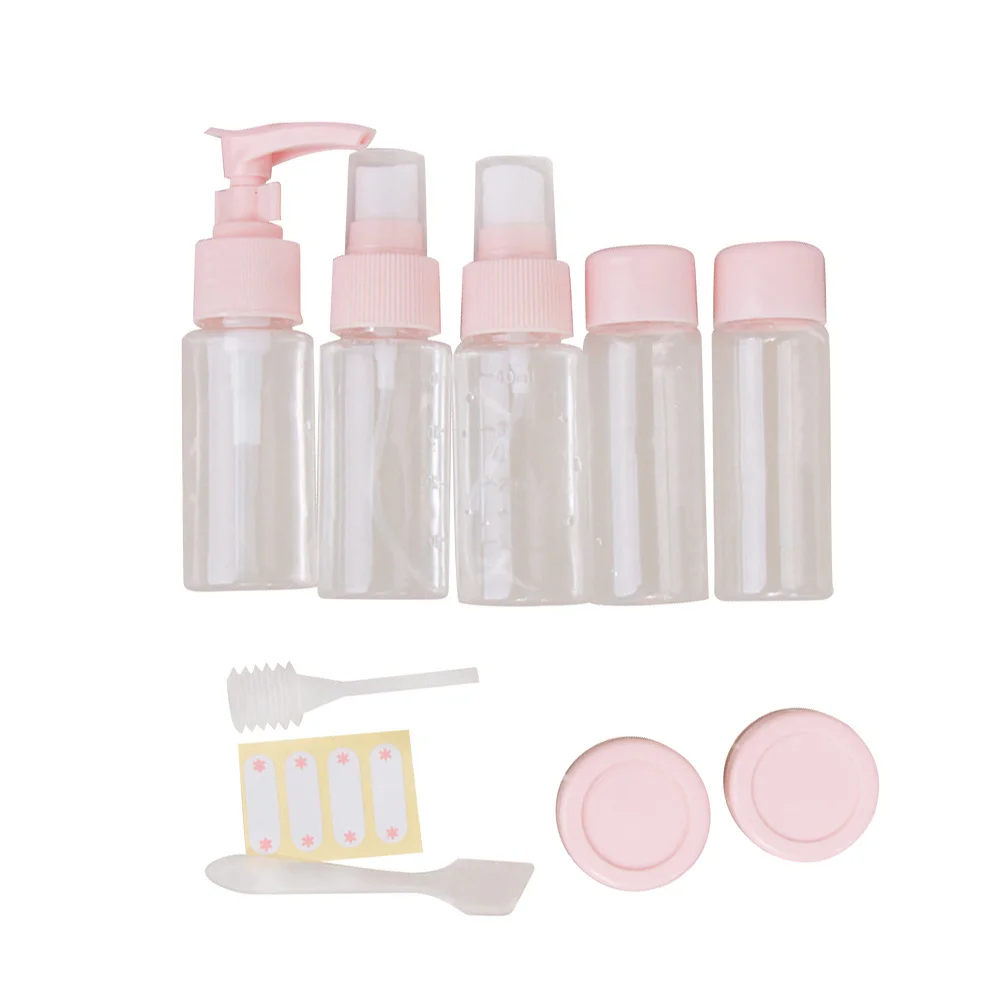 1Set Kosmetik Subverpackung Flasche Rosa Wiederverwendbare Nachfüllbare Reise Spray Flüssigkeit Container Spender Make-Up Zubehör