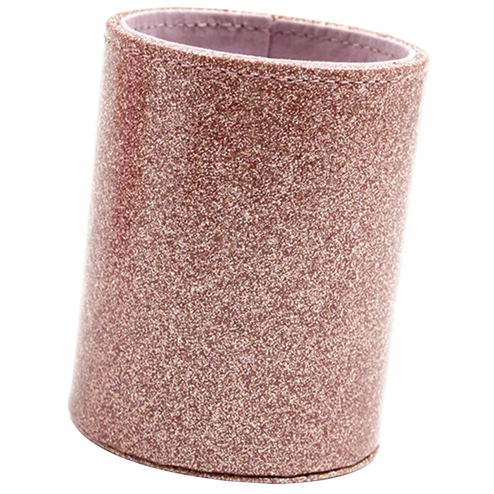 Suporte de caneta com glitter, organizador de papelaria para mesa, pincel de pintura, lápis de armazenamento