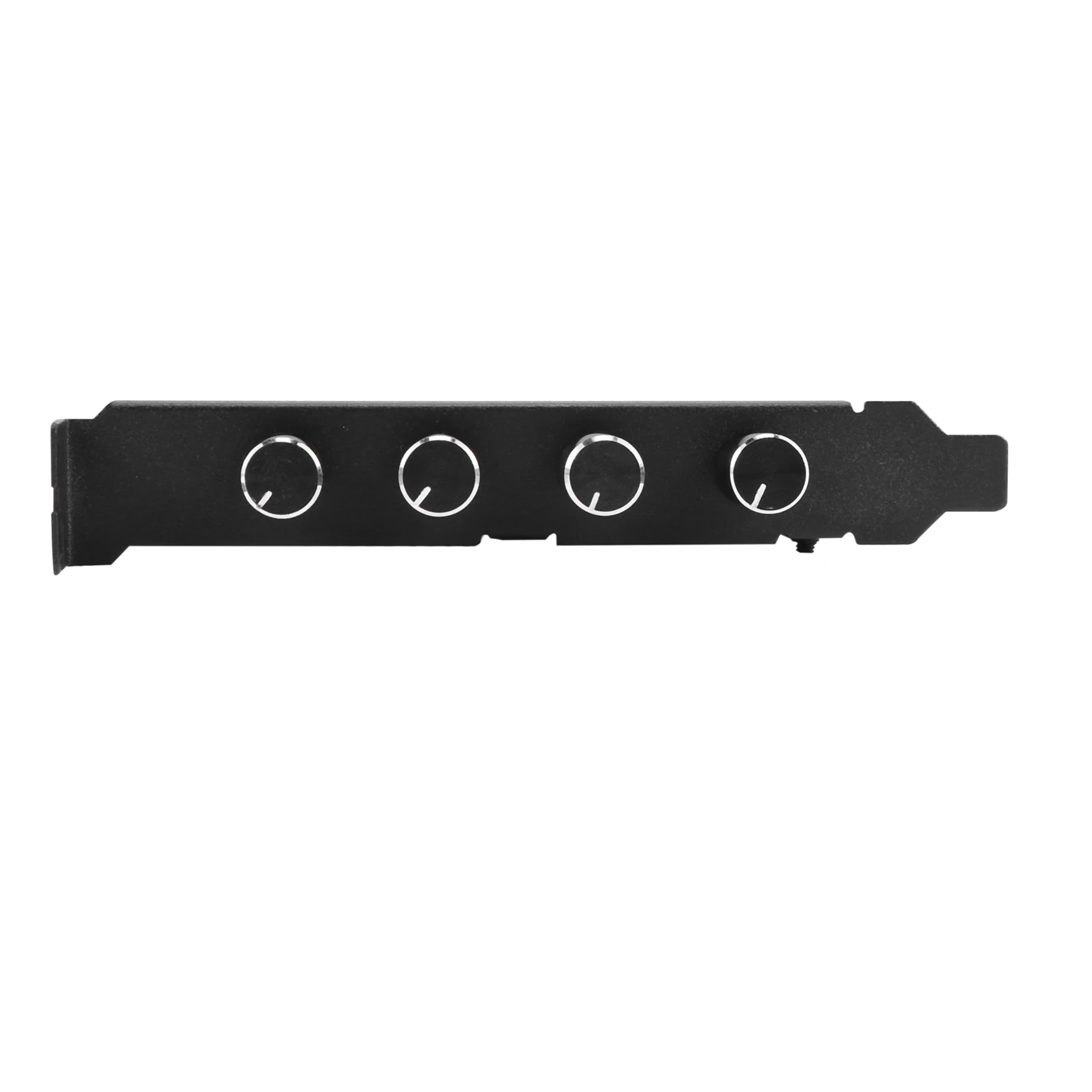 ABRI-3X Pc 8 Channels Fan Hub 4 Knob Cooling Fan Speed For Cpu Case Hdd VGA Pwm Fan Pci Bracket Power By 12V Fan Control