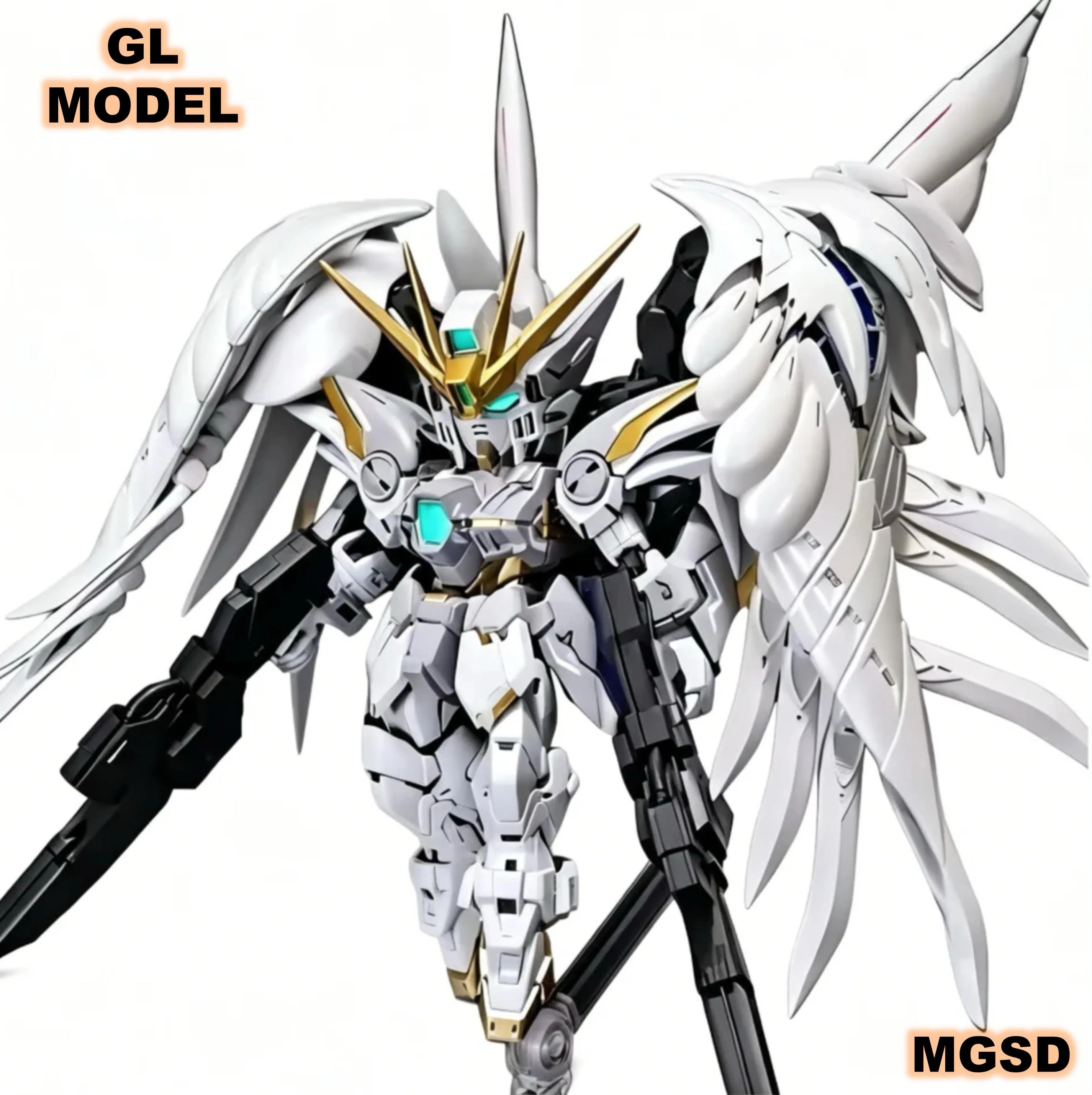 

【IN STOCK】GL MGSD RG 1/144 Snow White Wing Zero EW Collection change color Anime Figures Action Figure toy Assembly Model Kit
