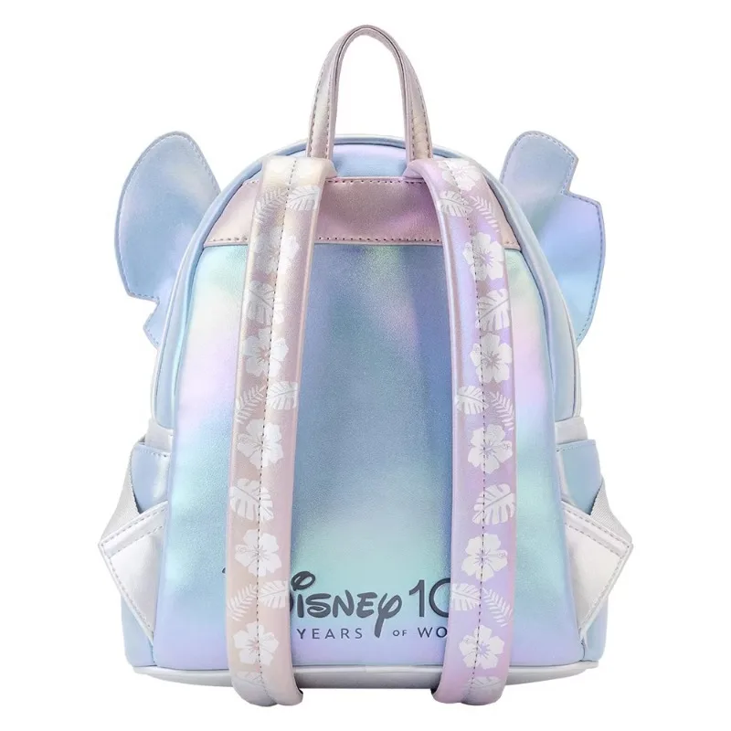 Loungefly Disney 100 Platinum Stitch Mini Backpack Cosplay Bag Purple and Stitch