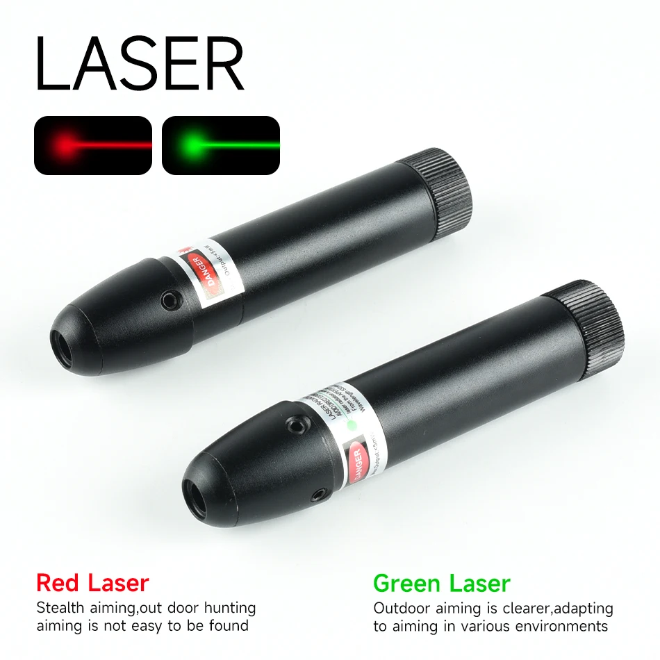 New Tactical Red /Green Dot Laser Sighter Round Head Laser Locator Hunting Aim Accessory for Multiple Caliber