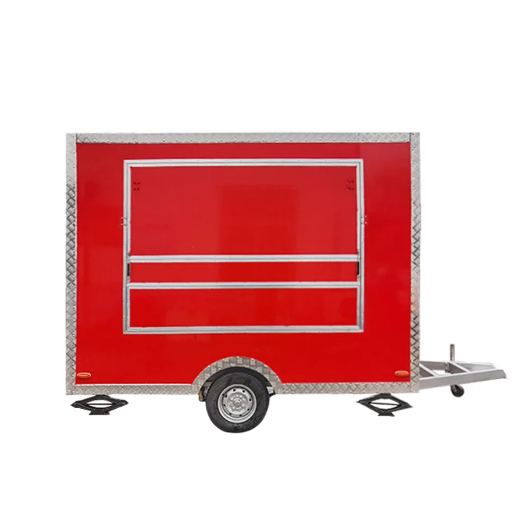 

Juice Food Trucks Mobile Kitchen Food Stall Trailer With Freezer