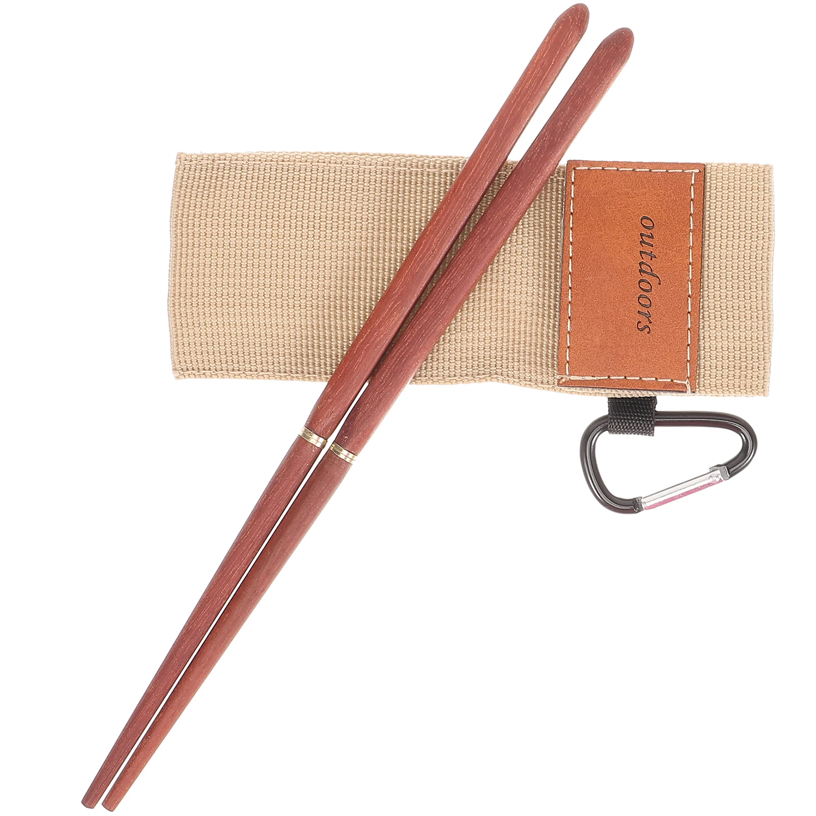 

1 Pair Foldable Chopsticks Premium Wooden Portable Camping Tableware For Outdoor Travel Home Use Lightweight Smooth