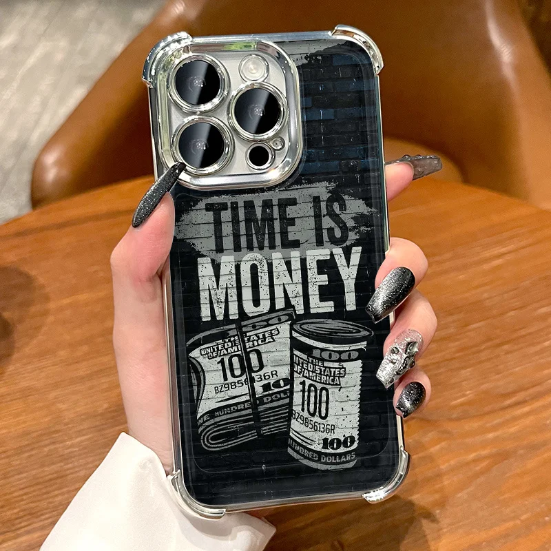 حافظة هاتف أبل آيفون 17 16 15 14 13 12 11Pro Max Plus مع حماية من السقوط في جميع الزوايا