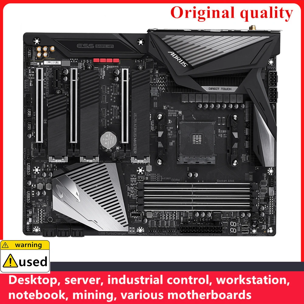 For X570 AORUS MASTER Motherboards Socket AM4 DDR4 128GB For AMD X570 Desktop Mainboard M,2 NVME USB3.0