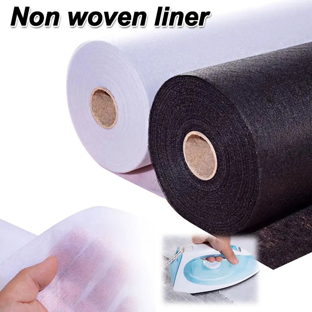 5M/Lot Fusible Interlining Fabric Lightweight 30g/m Iron On Lining Non-Woven Adhesive Interfacing Fabric