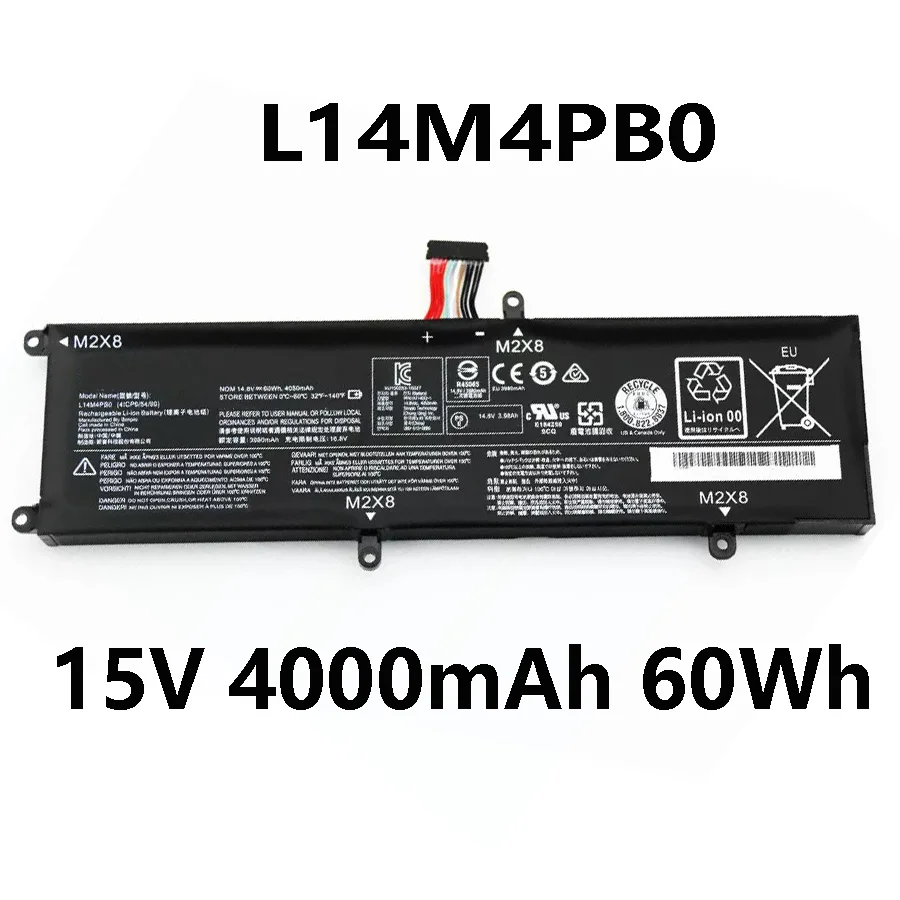 L14M4PB0 L14S4PB0 15V 4000mAh 60Wh Laptop Battery for Lenovo Savior Savers 14-ISK 15-ISK Series