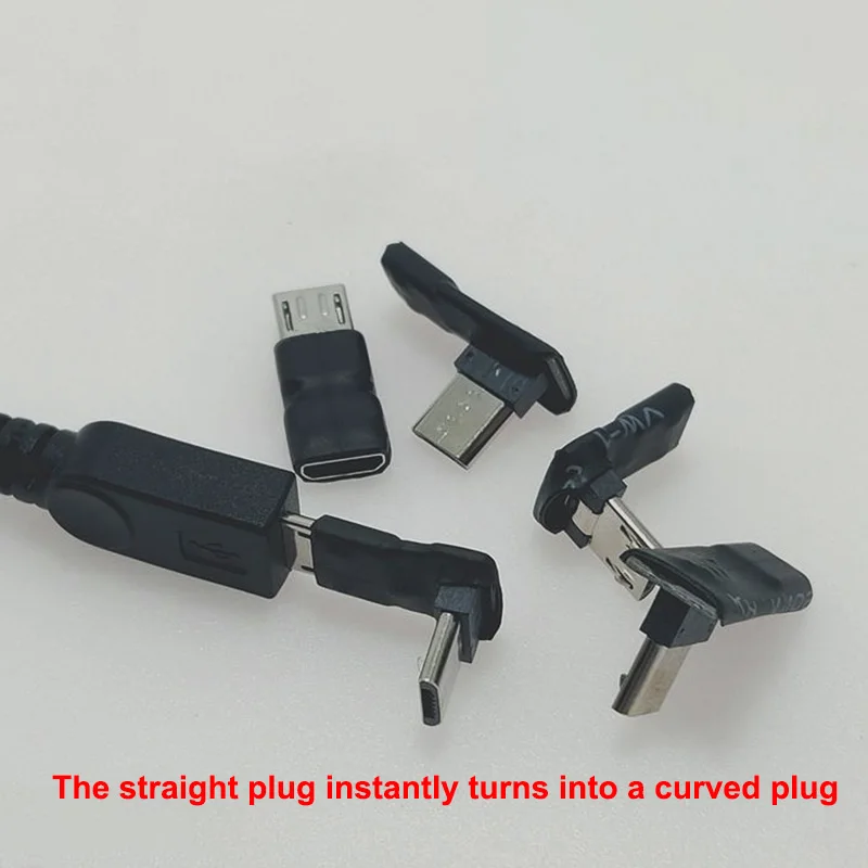 Micro USB Verlängerung Kabel Super Speed Android elbow erweiterung Männlichen zu Weiblichen Daten Sync USB 2,0 Extender Kabel Ve