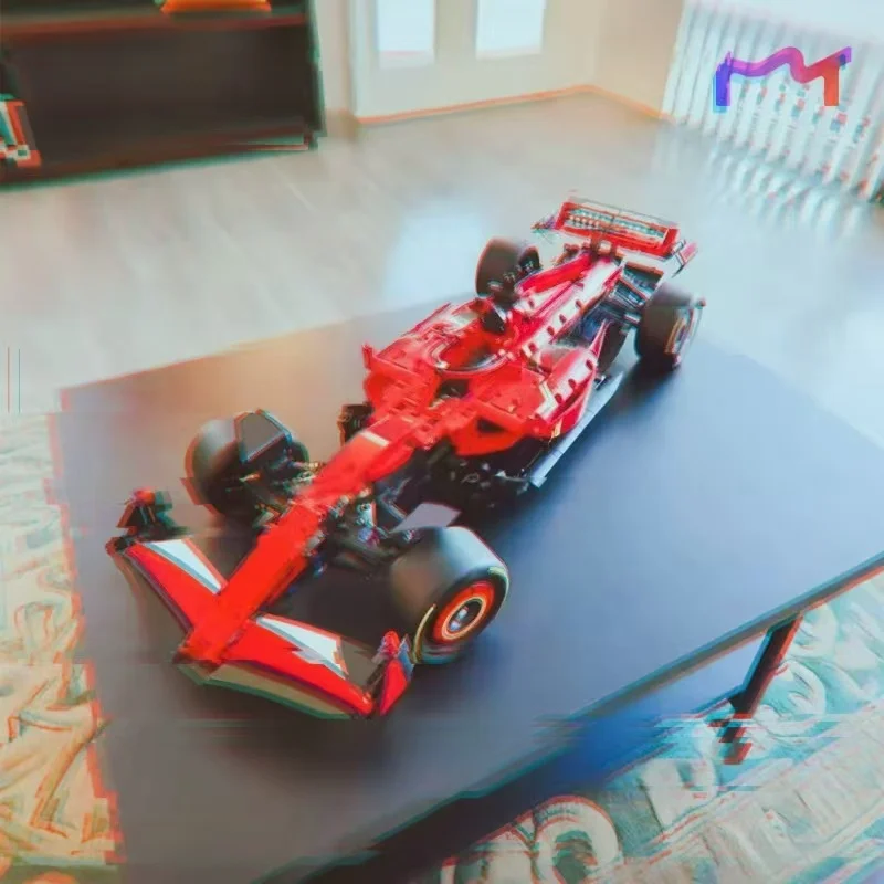 

1361 шт., технология, сборка гоночного автомобиля, строительный блок, механическая группа, сборка кирпича, модель игрушки MOC-42207, орнамент, домашний декор