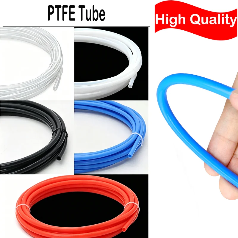 1~10M 3D Printer PTFE Tube Bowden Extruder Pipe For 1.75/3.0mm Filament Diameter 1/2/2.5/3/4/5/6/7/8mm Fit V5 V6 J-head Hotend