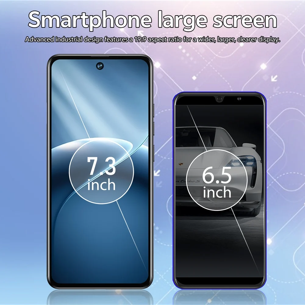 K-Touch C26 Ultra Mobile Phones Android 15 Smartphone 7.3 HD Cell Phone 22GB 2TB 8000mAh Face Unlock 5G Dual SIM 16+48MP Camera Cellphones For Men Women