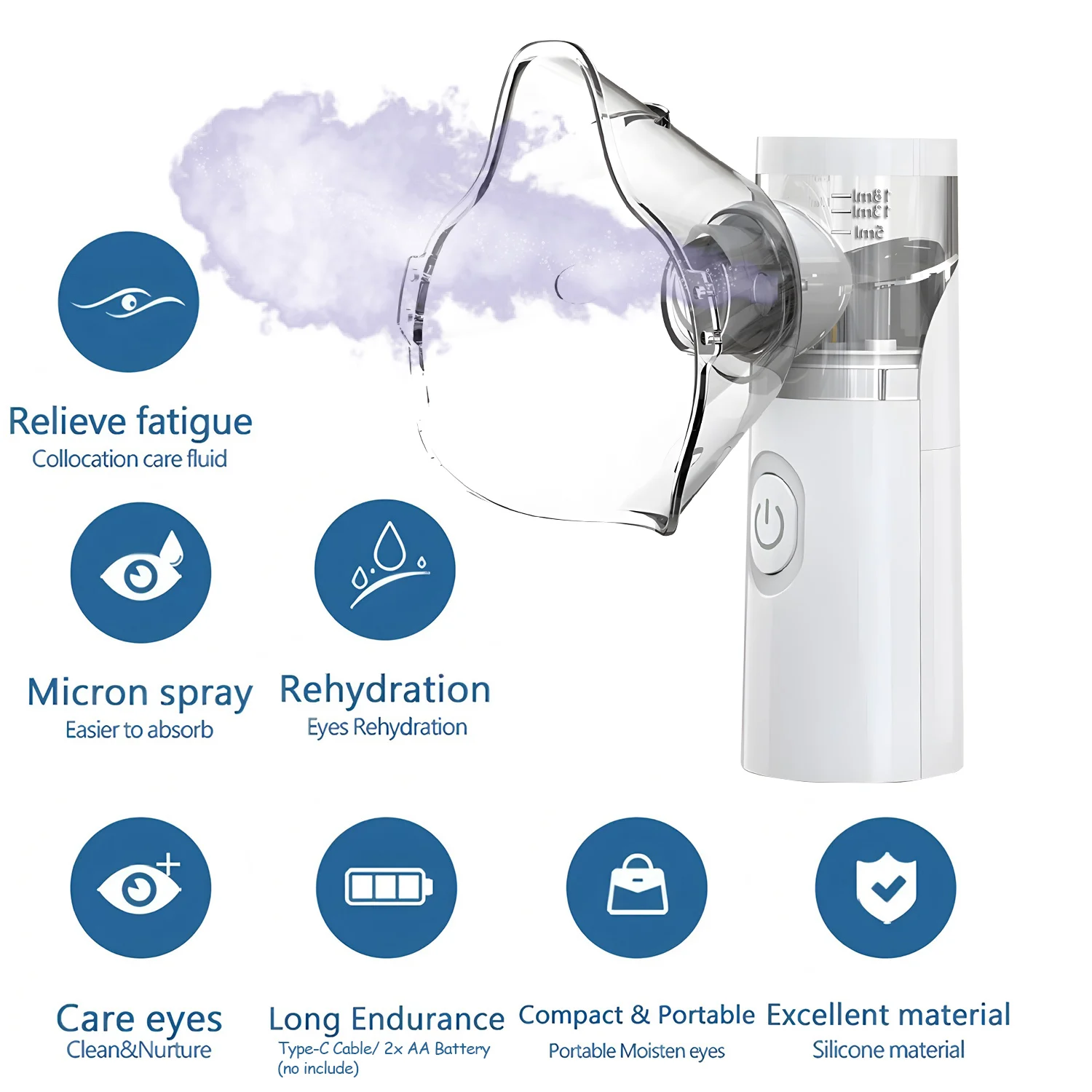 Mini Home Mist Facial Sprayer Humidifier Nebulizer Face Steamer Moisturizing Beauty Instruments Face Skin Care Tools