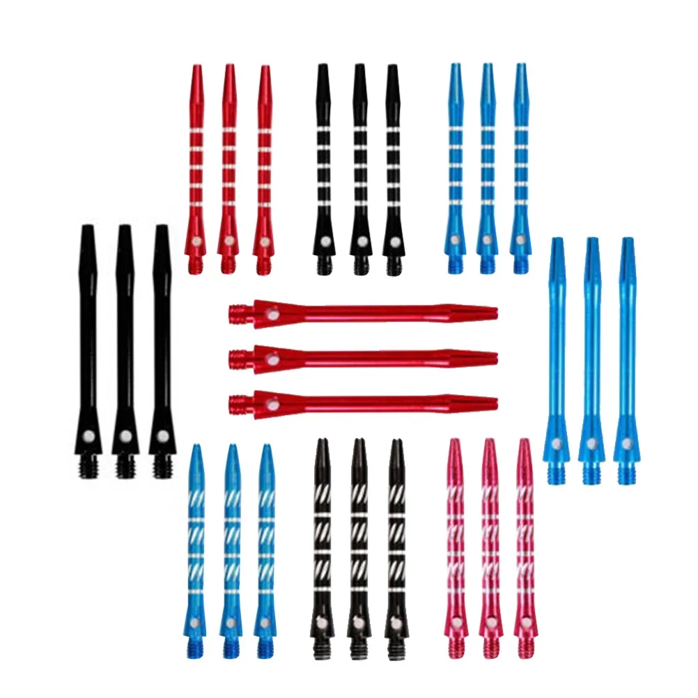 Arbres de fléchettes en alliage d'aluminium, 27 pièces, 4.5mm 48Mm, filetage Standard moyen, haute qualité pour le lancer des tiges métalliques de sport