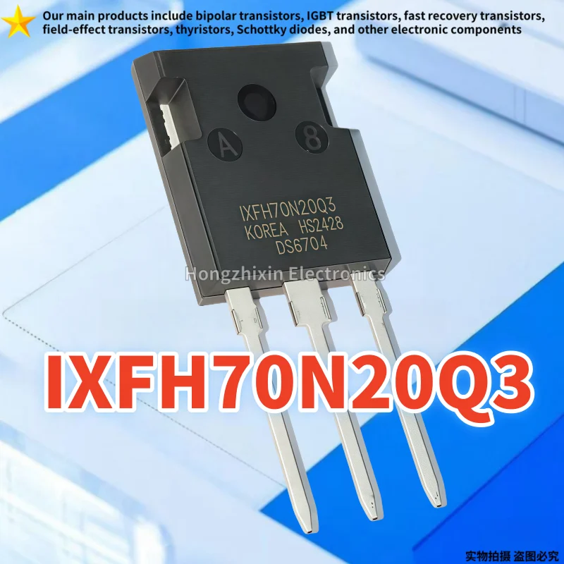 

IXFH70N20Q3 70N20Q3 TO-247 70A 200V XFH70N20 High current inverter MOS field-effect transistor 10PCS Brand new quality
