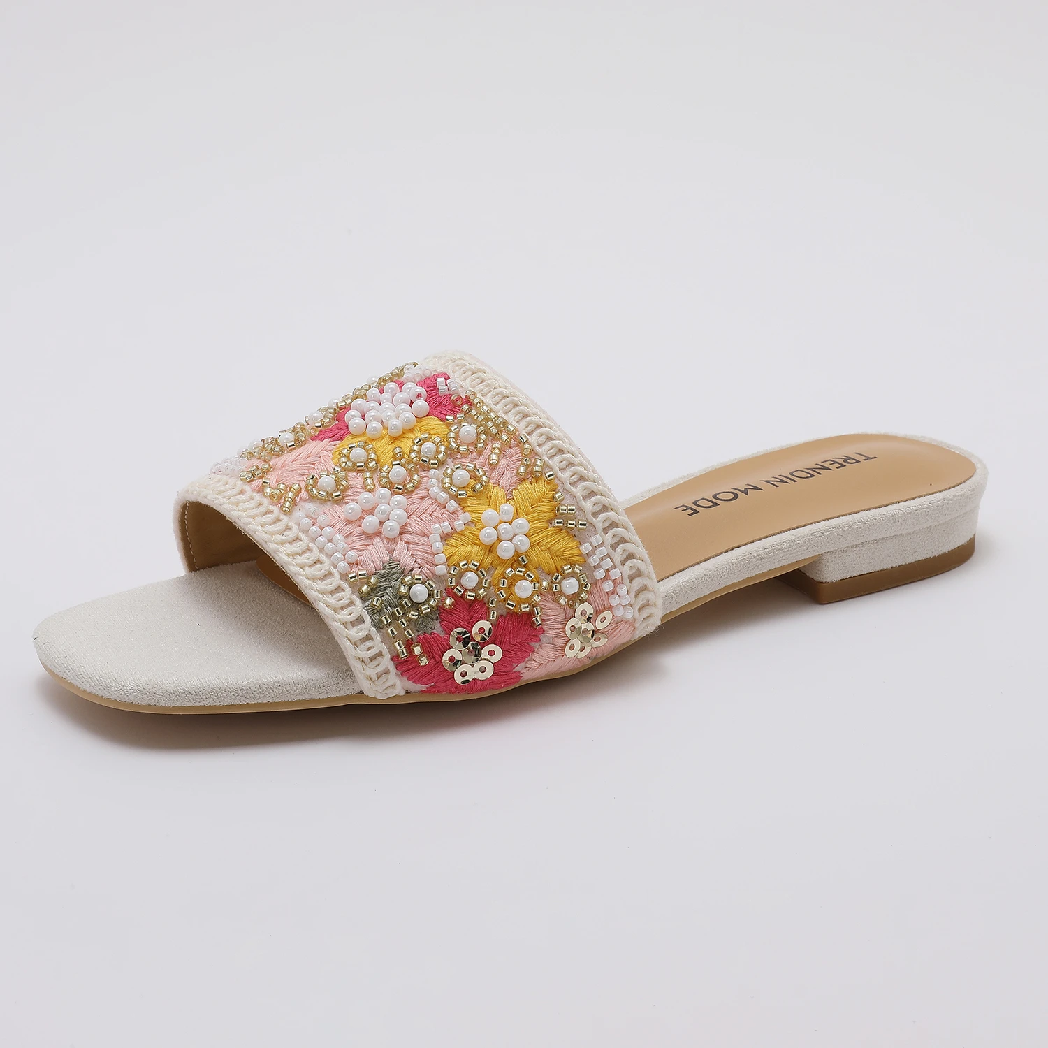 Женские тапочки из бисера, модные и противоскользящие