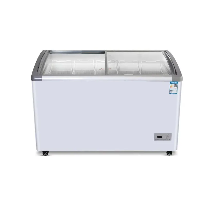 

Deposit Price Supermarket Large Capacity Horizontal Freezer Direct Cooling Deep Combination Refrigerator Sliding Glass Top Froze