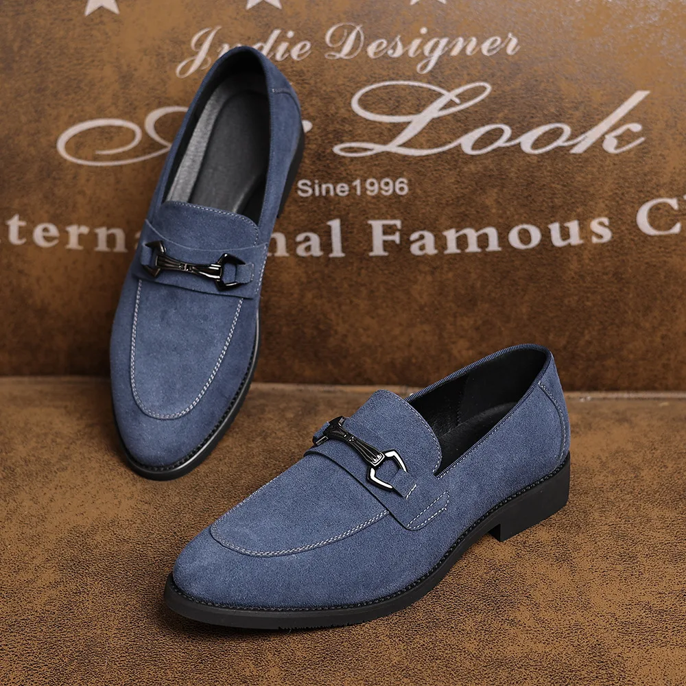 

Men's Casual Shoes Suede Leather Loafers Classic British Style Men Shoes Lightweight Soft Moccasins Male Slip on Driving Flats