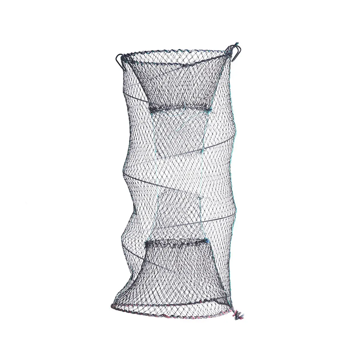 

30x60cm Foldable Fishing Net Trap Telescopic Mesh Design for Shrimp Crab Crawfish Minnows Saltwater Freshwater Portable Landing