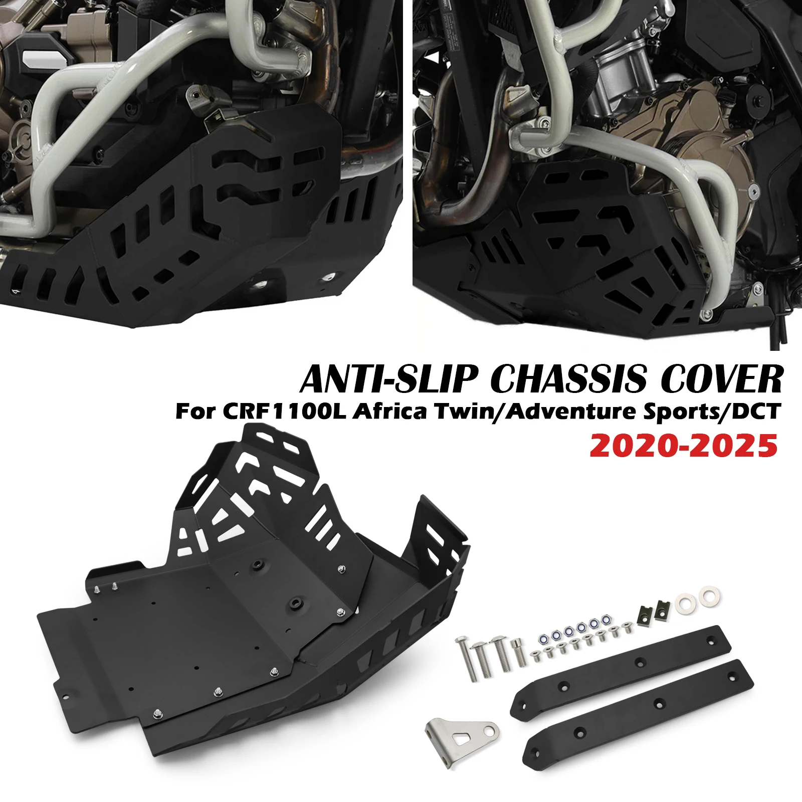 

Belly Pan Engine Lower Base Chassis Guard Skid Plate Protector For CRF1100L Africa Twin Adventure Sports DCT 2020-2025