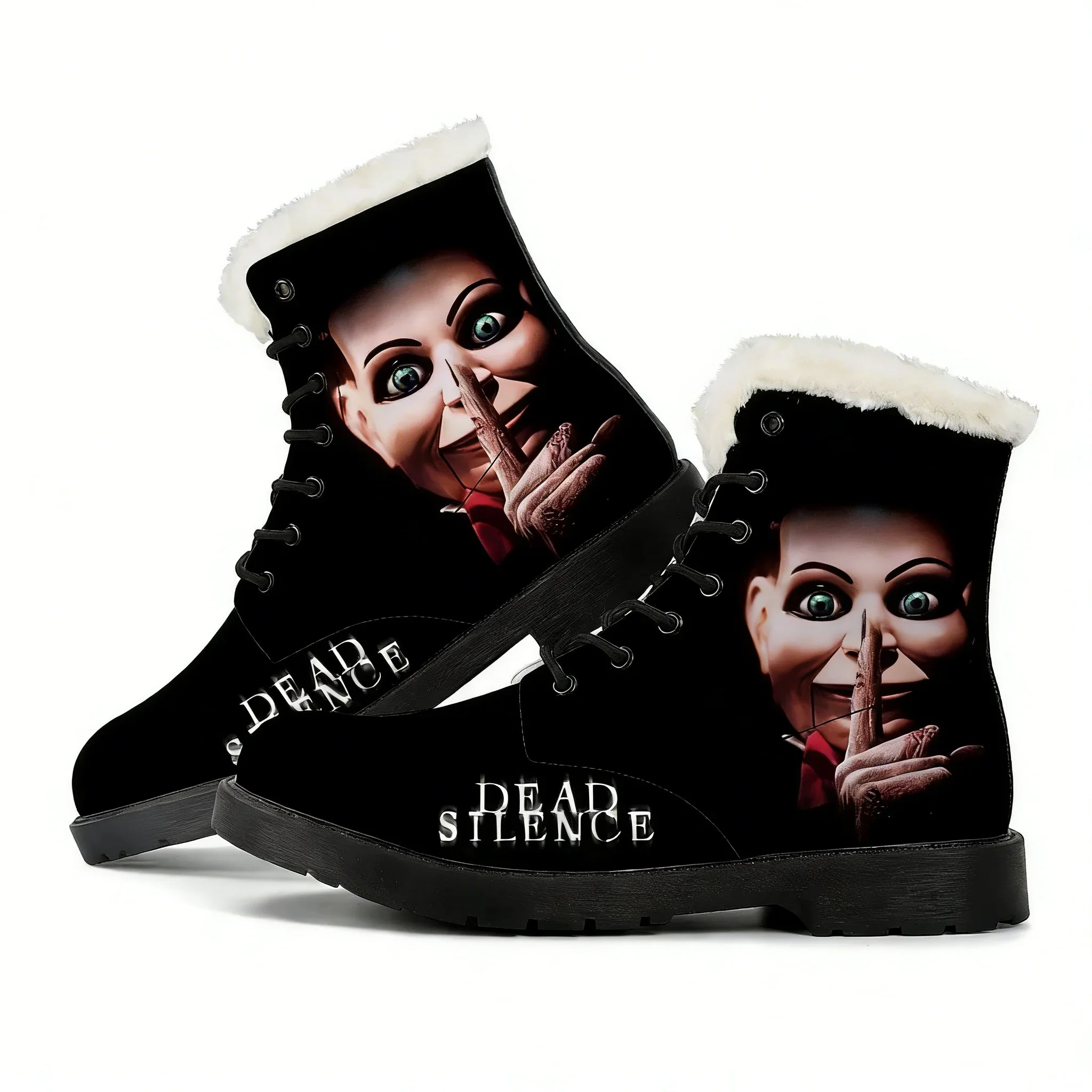 

Dead Silence Plush Boots Hot Movies Mens Womens Teenager Shoes Casual Boot Outdoor Light High Quality Print on Demand Custo Shoe