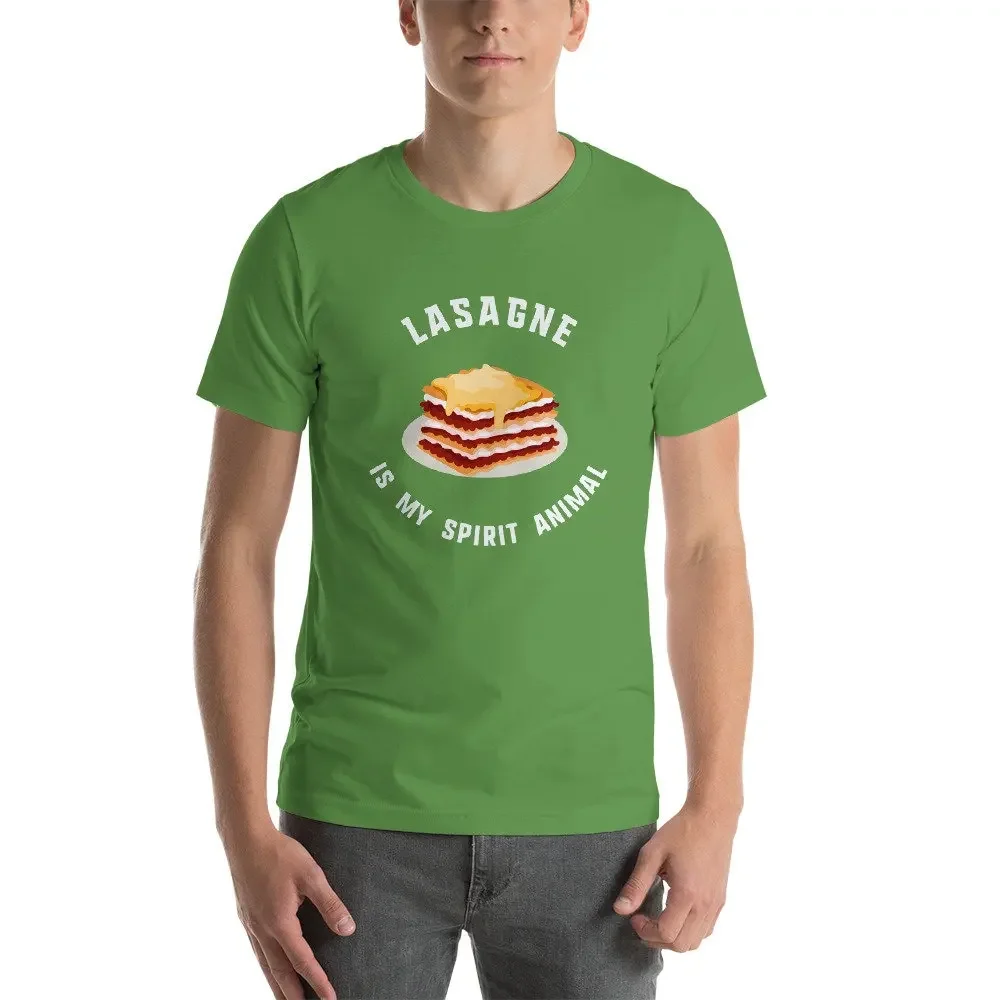 Lasagne is My Spirit Animal Short-sleeve Unisex T-shirt